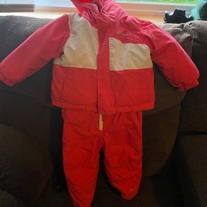 Girls pink 2t Columbia snowsuit